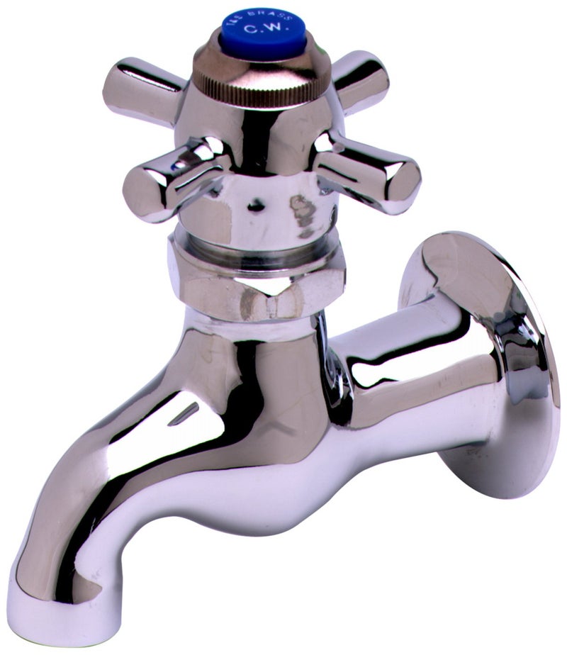 T&S Brass B-0706 Sill Faucet, Self-Closing, 1/2-Inch Npt Female Inlet, 3-7/8-Inch Wall To Center Of Spout